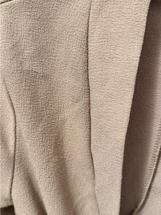 Boohoo Camel Robe-Style Wrap Jacket - Picture 2 of 5